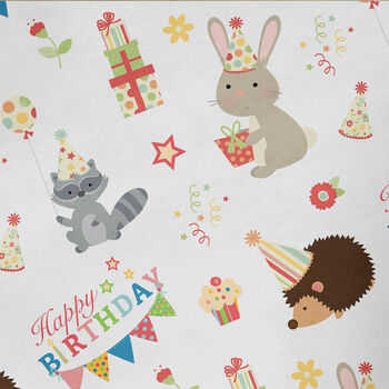 Woodland Wrapping Paper Roll / Folded Birthday Wrapping, 2 of 2