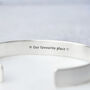 Personalised Solid Silver Coordinate Bangle, thumbnail 4 of 5
