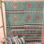 Soft Blue Hand Woven Wool/Cotton Kilim Rug, thumbnail 1 of 5