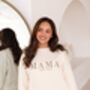 Child's Mini Est Personalised Embroidered Sweatshirt Jumper With Optional Matching Mama, thumbnail 4 of 12