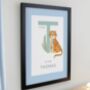 Personalised Animal Alphabet With Frame, thumbnail 6 of 6