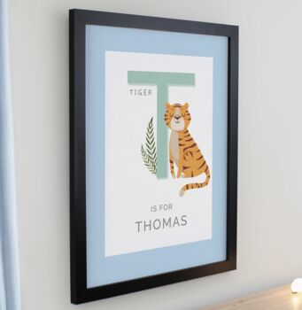 Personalised Animal Alphabet With Frame, 6 of 6