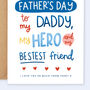 Personalised Father's Day Card For Daddy, thumbnail 4 of 4