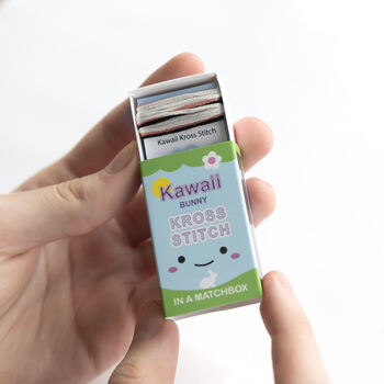 Kawaii Bunny Rabbit Mini Cross Stitch Kit, 2 of 10