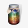Personalised Rainbow Sparkle Firefly Jam Jar Light, thumbnail 2 of 4