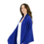 Royal Blue 100% Cashmere Travel Wrap Shawl Gift Boxed, thumbnail 8 of 9