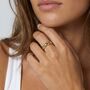 Women's Minimalist Dome Ring In 18k Gold, thumbnail 1 of 5