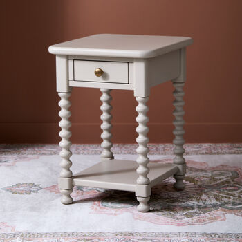 Harlow Bedside Table In Panna Cotta, 2 of 6