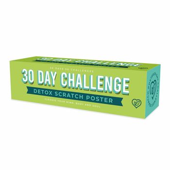 30 Day Challenge Detox Scratch Poster, 3 of 3