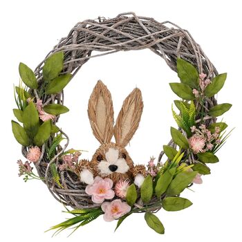 Bunny And Floral Wreath – Easter Door And Wall Decoration, 3 of 3