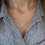 Sterling Silver 40th Birthday Circle Necklace, thumbnail 5 of 10