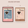 Retro Espresso Martini Cocktail Print, thumbnail 2 of 9