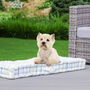 Tenby Stripe Padded Cotton Dog Bed, thumbnail 1 of 11