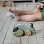 Wooden Pull Along Toy Frog, thumbnail 1 of 7