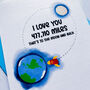 Personalised To The Moon And Back Miles Card, thumbnail 4 of 6