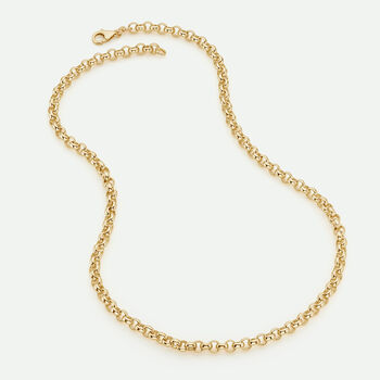 9ct Yellow Gold Rolo Chain Necklace 18 Inch, 4 of 6