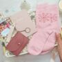 Christmas Gift For Her – Luxury Pink Set With Notebook, Purse, Keyring And Festive Socks, thumbnail 1 of 10