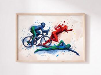 Custom Personalised Triathlon Print, 2 of 7