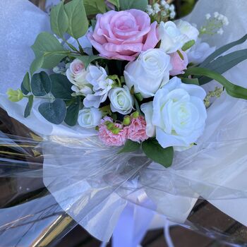 Blush Pink And White Gift Bouquet, 7 of 12