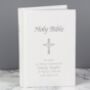Personalised Silver Leaf Cross Bible, thumbnail 4 of 6