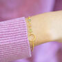 Mother And Three Children Circle Birthstone Bracelet, thumbnail 2 of 8