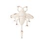 White Or Gold Tone Metal Bee Wall Hook, thumbnail 2 of 5