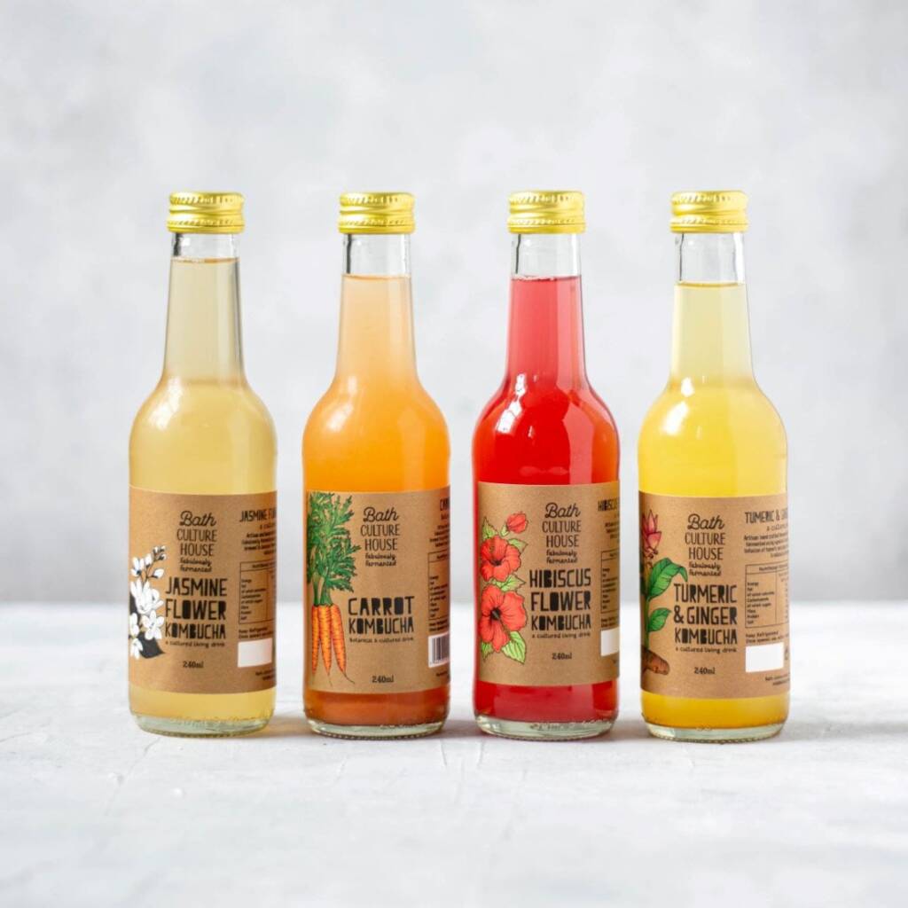 Raw Kombucha Mixed Case 15 X 240ml By Bath Culture House