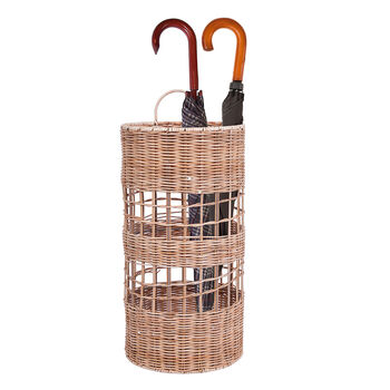 Free Standing Rattan Umbrella Basket, 2 of 6