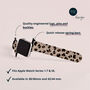 Leopard Vegan Leather Apple Watch Band, thumbnail 6 of 6