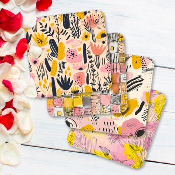 Whimsical Wildlifes Set Of Four Pu Leather Coasters, 5 of 8