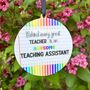 Teaching Assistant Thank You Hanging Decoration, thumbnail 1 of 2