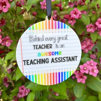 Teaching Assistant Thank You Hanging Decoration, 2 of 5