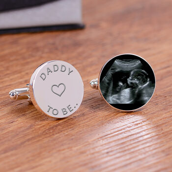 'Daddy To Be' Baby Scan Cufflinks, 2 of 8
