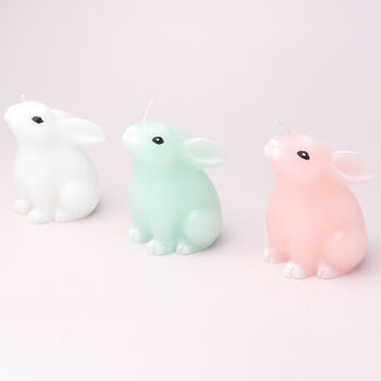 G Decor Alfie Scented Bunny Candle Adorable Pastel Rabbit Decoration And Gift, 2 of 7