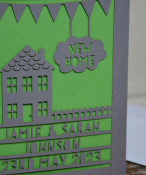 New Home Laser Cut Greeting Card, 5 of 7