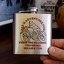 Personalised Motorbike Whiskey And Hip Flask Gift Set, thumbnail 4 of 4