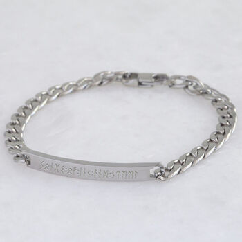 Personalised Stainless Steel Curb Bracelet, 3 of 6