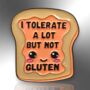 I Tolerate A Lot But Not Gluten Enamel Pin, Gluten Free Badge, thumbnail 3 of 8