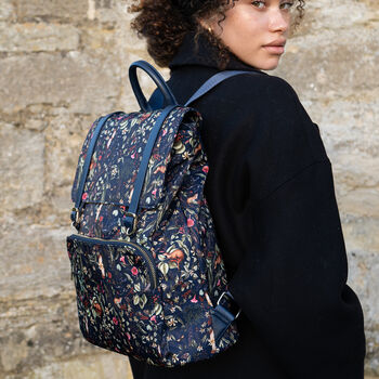 Wolf Garden Large Navy Backpack, 2 of 8