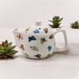 Patterned Ceramic Herbal Teapot Gift For Tea Lovers, thumbnail 4 of 10