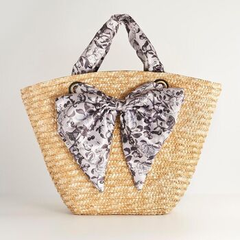 Tree Of Life Monochrome Basket Bag, 2 of 6
