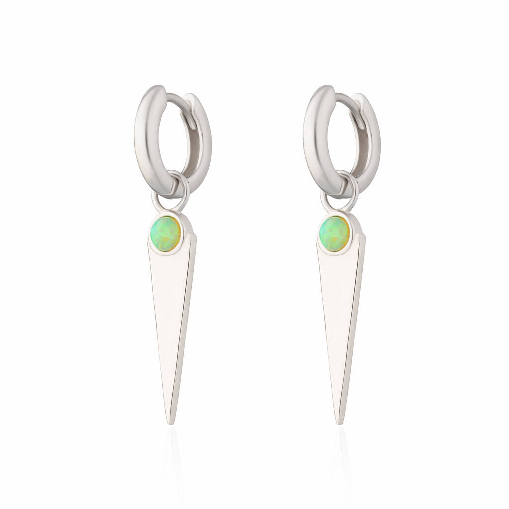 Opal sales spike earring