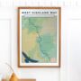 Personalised West Highland Way Map Art Print, thumbnail 5 of 9