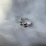 925 Silver Colourful Butterfly Bichiya Toe Ring, thumbnail 2 of 4