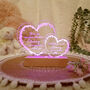 Personalised Mother's Day Light Up Acrylic Hearts, thumbnail 9 of 12