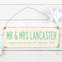 Personalised Couples Modern Sign, thumbnail 2 of 4