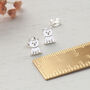 Cat Sterling Silver Stud Earrings, thumbnail 7 of 10