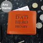 My Dad My Hero Tan Leather Wallet, thumbnail 4 of 5