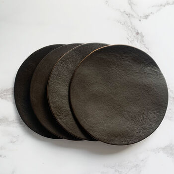 Blank Leather Coasters, 2 of 4