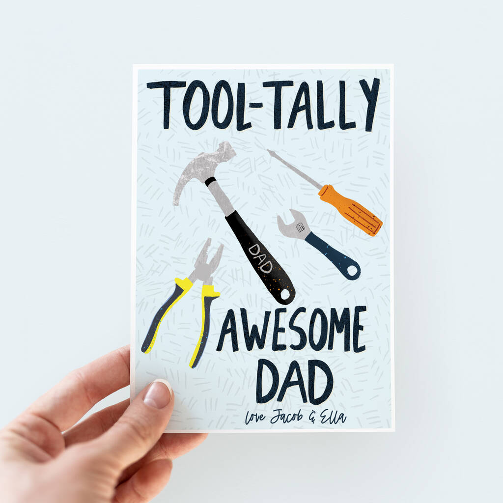 Tool Tally Awesome Dad Father's Day Card, 1 of 3